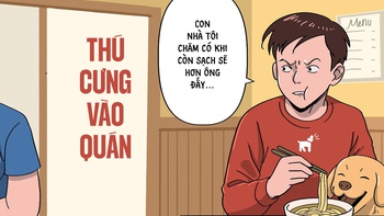 Tranh cãi chuyện mang thú cưng vào quán