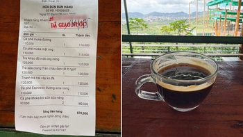 Tranh cãi ly cà phê giá 100.000 đồng ở Đà Lạt: bán nước hay bán view?