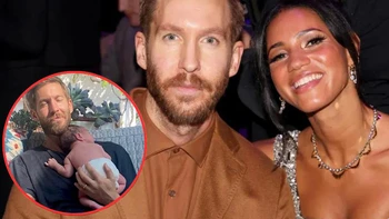 Vợ DJ giàu nhất thế giới Calvin Harris sinh con dưới nước tại nhà riêng
