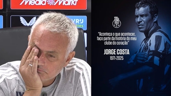 Hành động hiếm thấy của Mourinho khi nhắc học trò cũ vừa đột tử Jorge Costa
