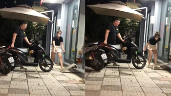 Chồng bất lực với màn kê cầu dắt xe kiểu người đời của vợ