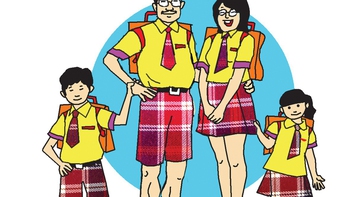 Bắt phụ huynh mặc đồng phục cho sang chảnh