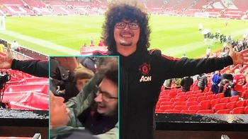Fan ‘để tóc dài chờ Man Utd thắng 5 trận liền” bị túm tóc tại Old Trafford