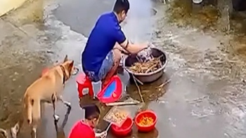 Thanh niên ngồi nướng thịt, tự nhiên ăn '3 mũi 900.000 đồng'