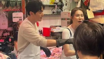 'Vợ chồng mẫu mực nhất TVB’ ra chợ bán cá