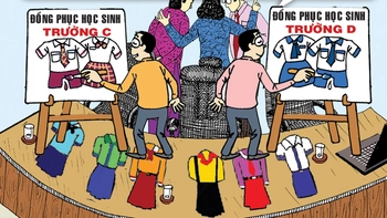 Hội thi... vẽ đồng phục học sinh