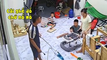 Chồng xanh mặt vì bị vợ dọa