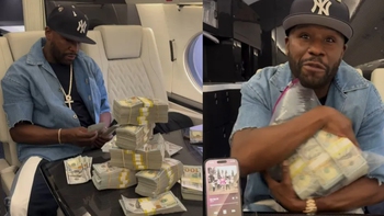 Floyd Mayweather hài hước đếm tiền trên máy bay riêng đáp trả chỉ trích