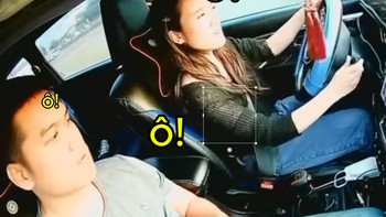 Thầy giáo dạy lái xe cạn lời với cô gái nhầm xi nhan với gạt mưa