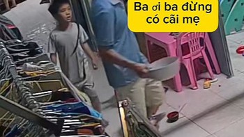 Con trai nhắc nhở ba 'đừng cãi mẹ vì mẹ là của ba'