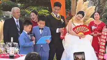 'Ngại hết cả dì' với hai cháu chúc mừng ngày cưới