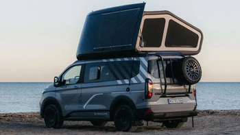 Ford Transit hóa thành nhà di động: Lều bật ngang mở không gian sống theo cách chưa từng có