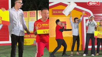 Cậu bé ăn mừng kiểu CR7 khi rút được tấm bảng có giá trị cao