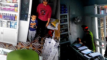 Mẹ đang cam kết không đốt pháo thì hai con quậy ở trong nhà