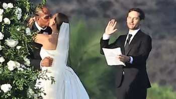 Tobey Maguire làm chủ hôn cho đám cưới của vợ cũ