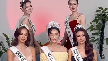 Top 5 'Miss Universe Vietnam' vẫn vui vẻ đi giao lưu sau lộ tin nhắn nói xấu nhau
