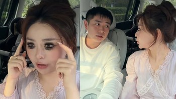 Chồng bật cười khi thấy bộ mi mắt mới của vợ