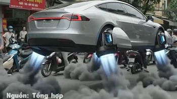 Dân mạng chế loạt video AI về siêu xe biết bay của Elon Musk