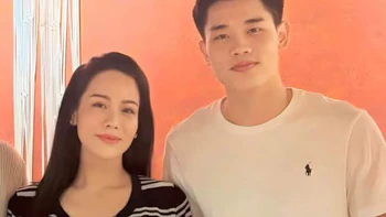 Nhật Kim Anh lại gây xôn xao bên cầu thủ Đình Bắc