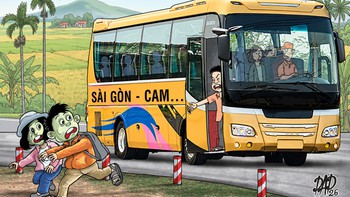 Hành khách hú hồn với chuyến xe Sài Gòn - Cam...