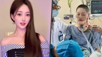 Cô gái sống sót sau cú rơi từ tầng 35 trở lại mạng xã hội