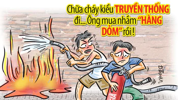Bình chữa cháy giả: Cháy nhà mới ra mặt chuột!