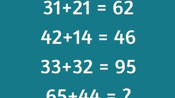 Người thông minh có tìm được quy luật của bài toán này trong 30 giây?