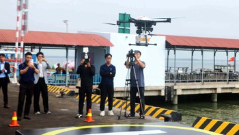 TP.HCM khai trương tuyến bưu chính UAV xuyên biển đầu tiên, nối Cần Giờ - Vũng Tàu