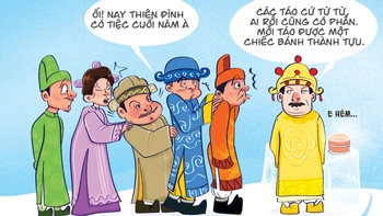 Táo quân đu trend 'cắm nến thành tựu'