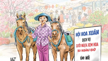 'Cưỡi ngựa xem hoa' theo đúng nghĩa đen, 30 ngàn/giờ