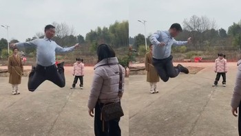 Ông chú trổ tài nhảy dây siêu đỉnh