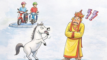 Con bận đi làm linh vật ngựa rồi sư phụ ơi