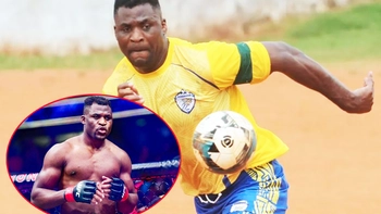 'Quái vật' võ đài Ngannou trở thành tiền đạo bóng đá