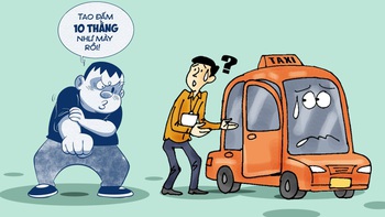 Khi tài xế taxi đụng khách hàng hổ báo
