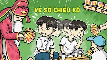 Coi chừng trẹo cổ với tờ vé số chiều xổ