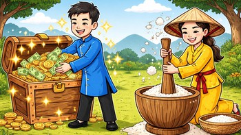 Tục ngữ ca ngợi công lao của người vợ này là gì?