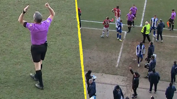 Drone quấy rối, trọng tài bóng đá Anh cho cầu thủ rời sân giữa trận