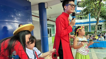 Trường phối hợp nhạc viện tổ chức giao lưu âm nhạc, nhạc cụ dân tộc cho học sinh