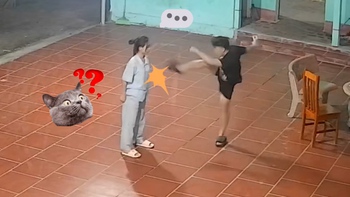 Chồng múa võ mèo bị vợ hạ knock-out một nốt nhạc