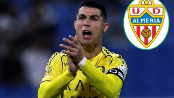 CLB Almeria bùng nổ trên mạng xã hội nhờ Ronaldo