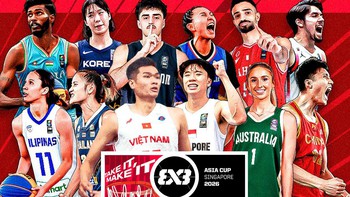 Lịch thi đấu FIBA 3x3 Asia Cup 2026 của tuyển nam và nữ Việt Nam