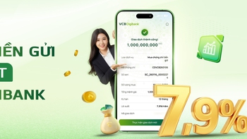 Vietcombank phát hành chứng chỉ tiền gửi trực tuyến, lãi suất đến 7,9%/năm
