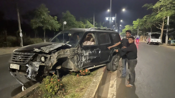 'Ma men' leo lên cây trốn sau khi trộm ô tô gây tai nạn vì không biết lái