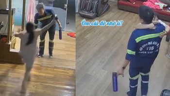 Tan chảy với đoạn video con gái ôm chào tạm biệt ba