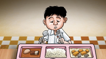 'Long tranh hổ đấu' trên suất ăn bán trú