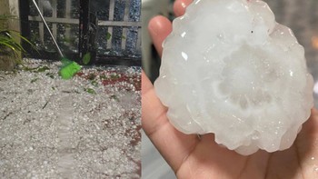 Nóng: Mưa đá hạt to như nắm tay trút xuống Bắc Hà