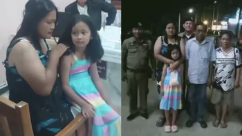 Bố mẹ Thái Lan bỏ quên con gái 6 tuổi ở cây xăng