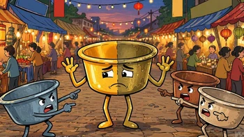 Thành ngữ ám chỉ thật giả lẫn lộn này là gì?