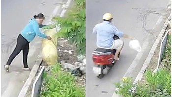 Thể dục... vứt rác