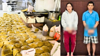 Bắt hai vợ chồng sản xuất gần 3.000 tấn mì tươi chứa hàn the, thủy tinh lỏng